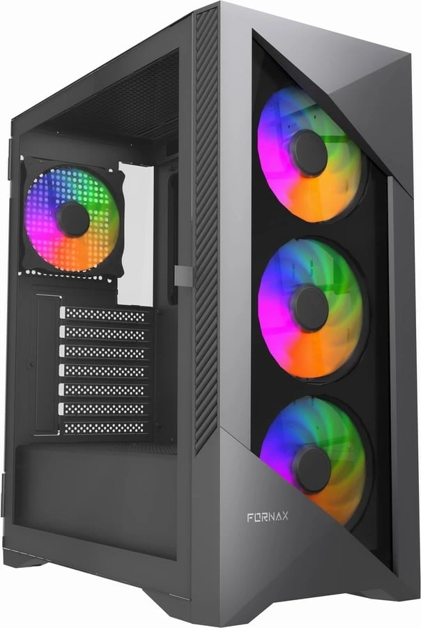 Kasë Gembird Fornax 900 CCC-FC-900ARGB, ATX, ARGB, e zezë
