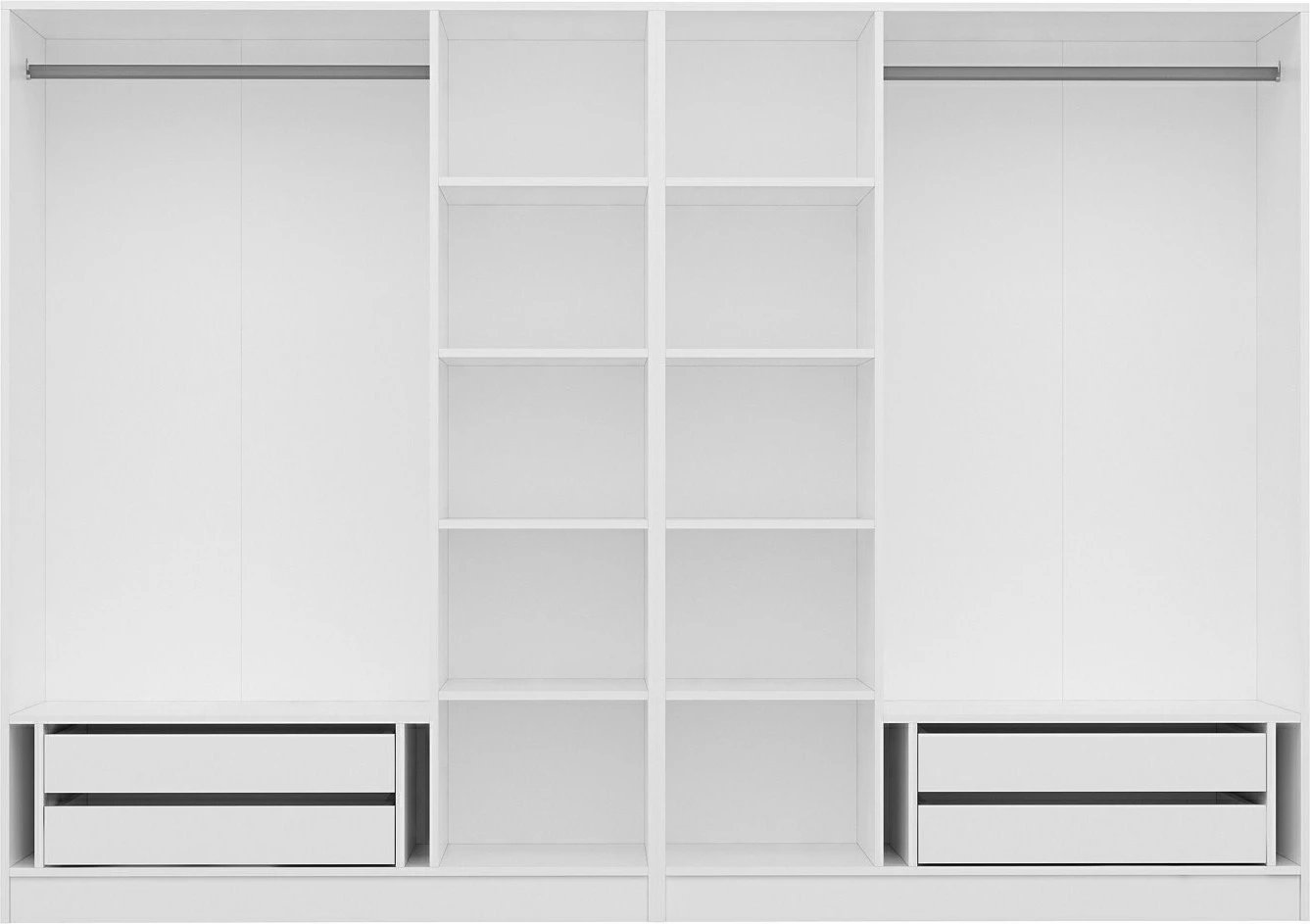 Dollap Skye Decor, Kale Plus - 7787, i bardhë, 270x210x52cm