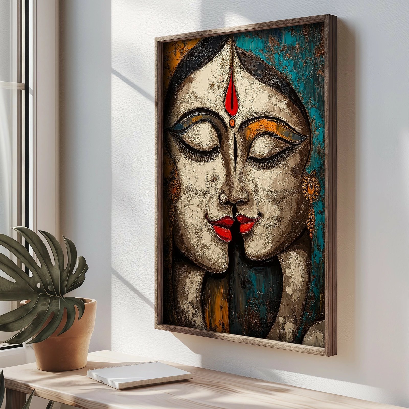 Pikturë dekorative me kornizë MDF, Wallity, TUN088-XL, shumëngjyrëshe, 50x70x3.5cm