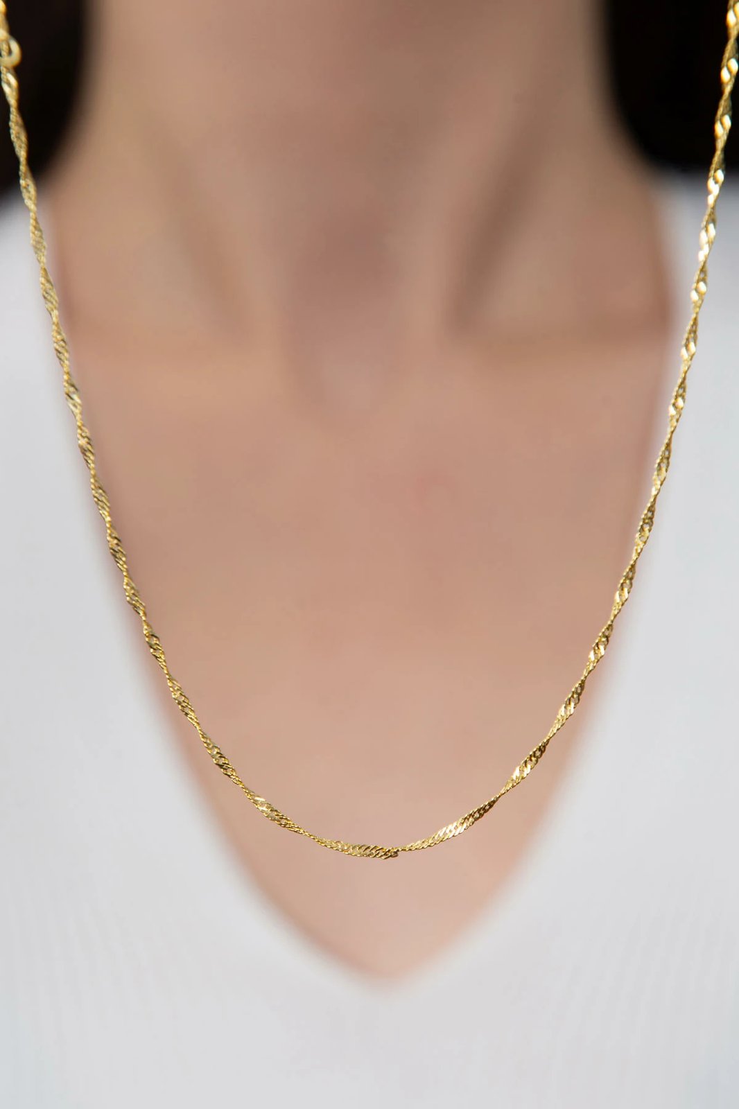 Varëse e hollë argjendi, ngjyrë ari, ESK2151A