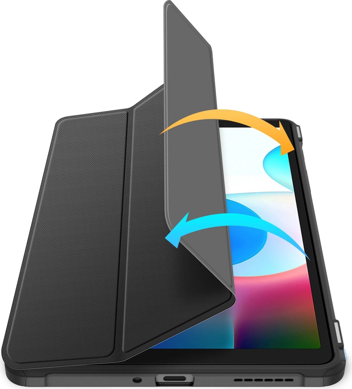 Mbështjellës Dux Ducis Toby Flip për Realme Pad Mini 8.7", i zi Mbështjellës Dux Ducis Toby Flip për Realme Pad Mini 8.7", i zi
