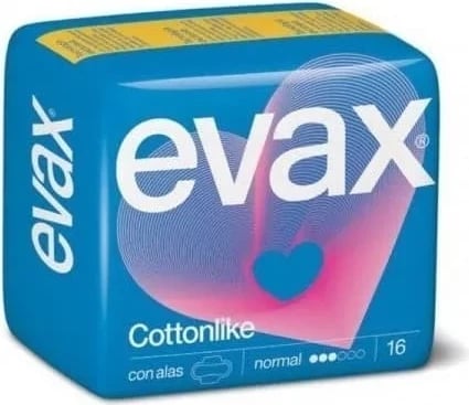 Peceta higjienike për femra EVAX Cottonlike Normal Alas 16 copë