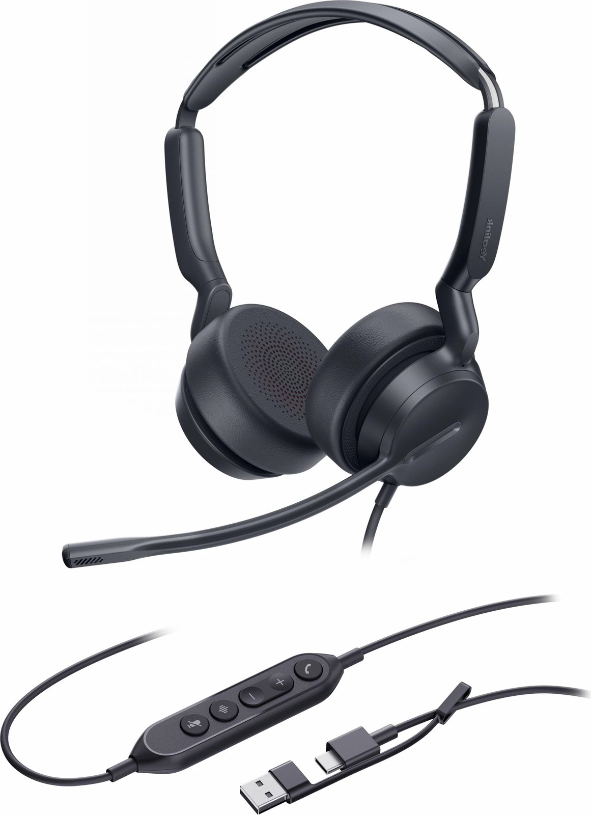 Kufje Yealink UH42 Dual UC, USB-C/A, me mikrofon, e zezë Kufje Yealink UH42 Dual UC, USB-C/A, me mikrofon, e zezë