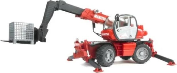 Lodër makinë teleskopike BRUDER Manitou MRT 2150, 1:16, Kuqe/Gri/Zi