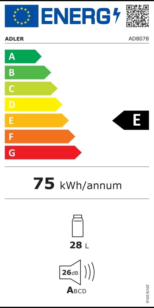 Ftohës portativ Adler AD 8078 28 L DC 12V/AC 220-240V ftoh/ngroh