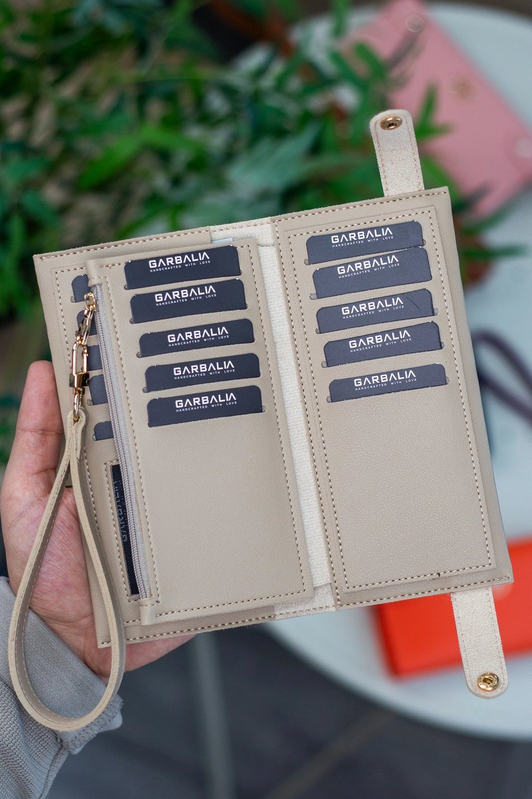 Portofol për gra Zoozie Bags, bezhë, Tiran