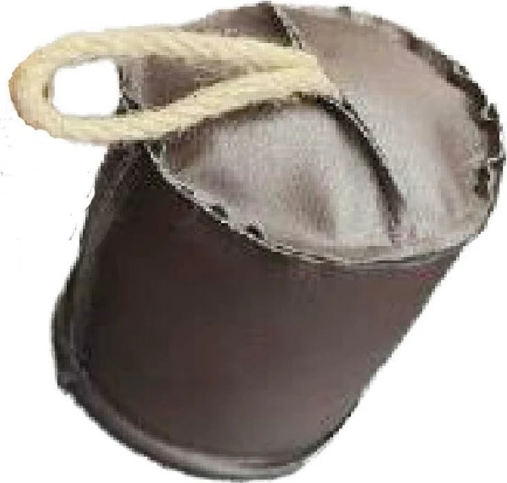 Ndalues dere KOOPMAN, H16xØ13cm, Lëkurë e rreme, Kafe e errët