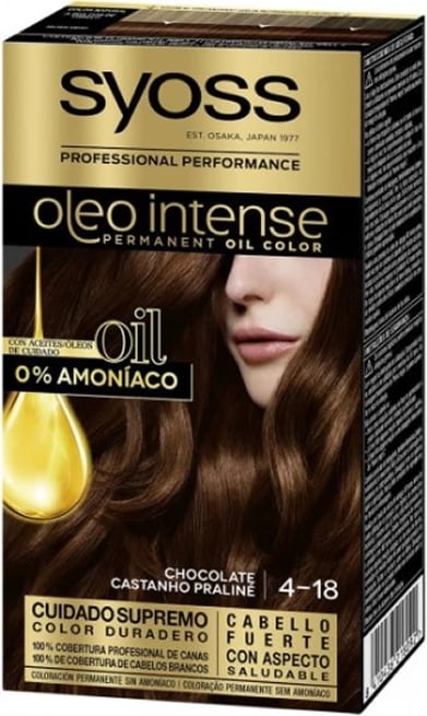 Ngjyrë për flokë Syoss Oleo Intense Permanent 4-18 Chocolate