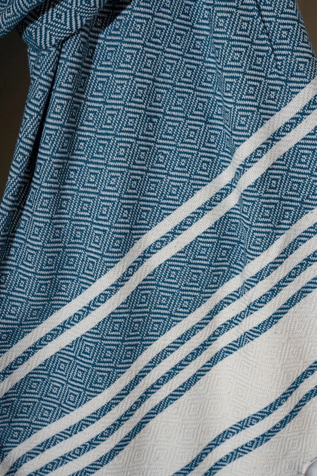 Peshqir plazhi Fouta, ngjyrë indigo, New Diamond, Mijölnir, 90x170cm