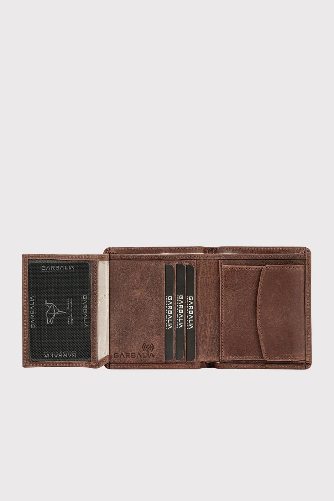 Portofol për burra, Zoozie Bags, Dallas, ngjyrë kafe e errët
