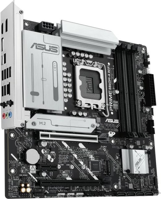 Pllakë amë Asus PRIME B860M-A WIFI, LGA1851, DDR5, mATX, e zezë