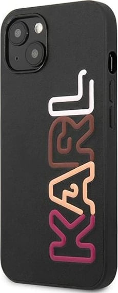 Mbështjellës Karl Lagerfeld KLHCP13SPCOBK për iPhone 13 mini, Multipink Brand, i zi