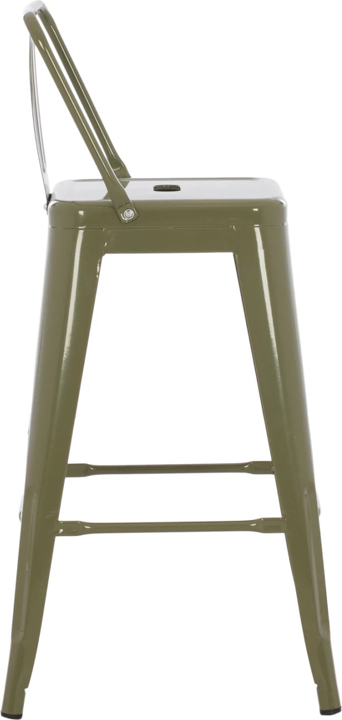 Karrige për bar, mesatare, metalike, FH8574.03, 42x42x98 cm. e gjelbër