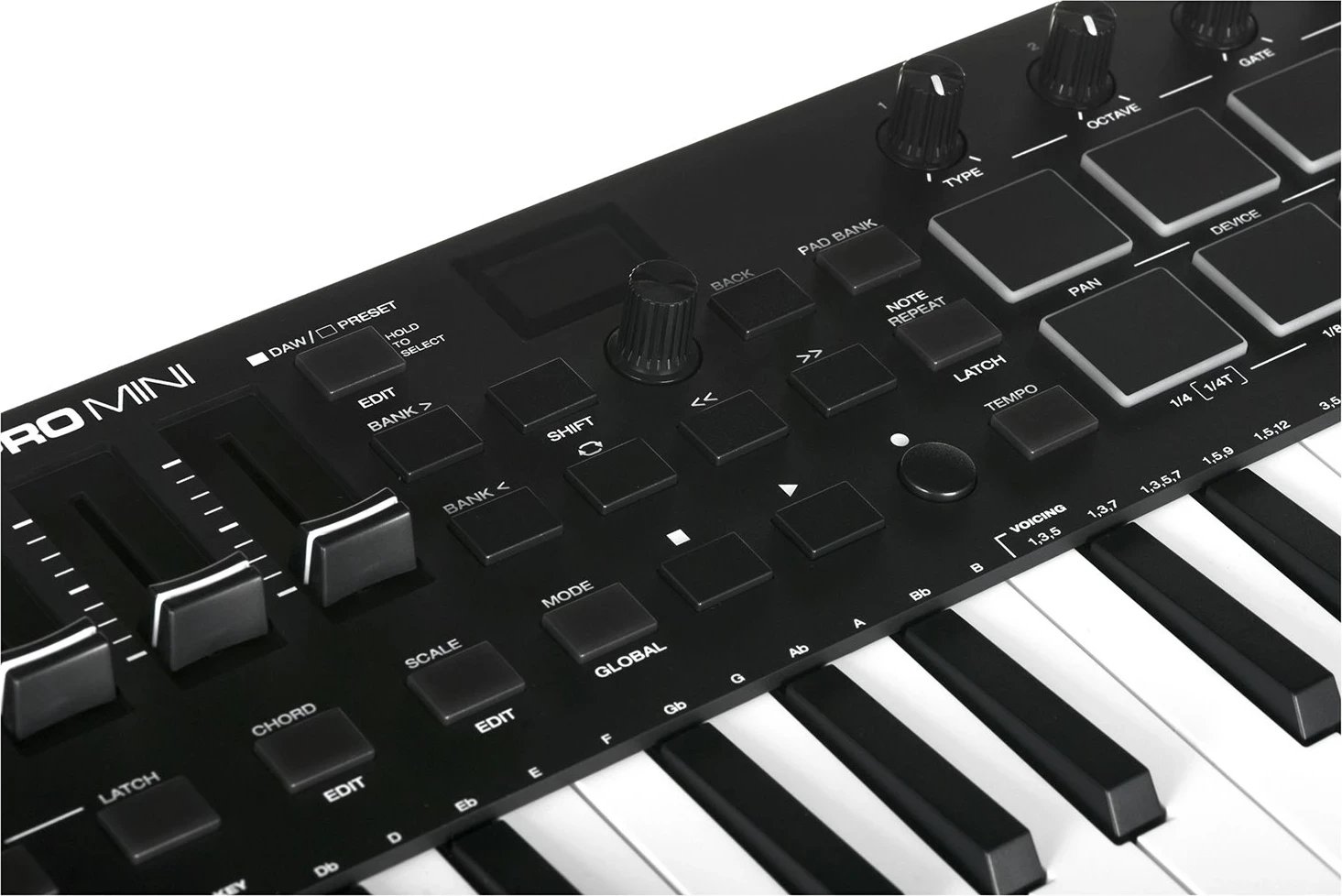 Tastierë MIDI M-AUDIO Oxygen Pro Mini, 32 taste, USB, E zezë