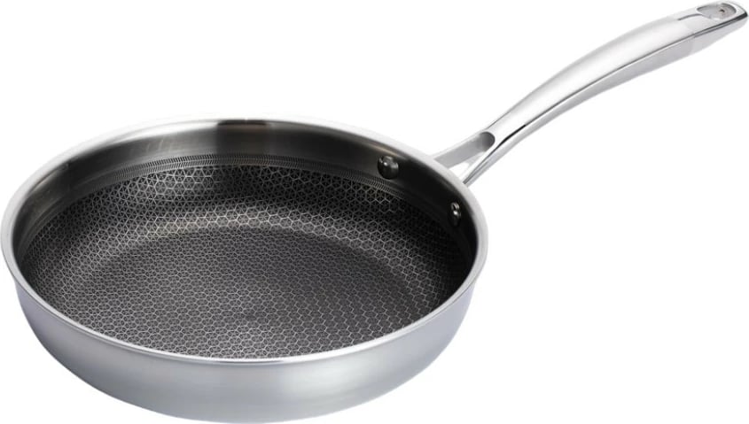 Tigan profesional Feel-Maestro MR-1224-24, 24 cm, çelik inox, jo-ngjitës, argjend
