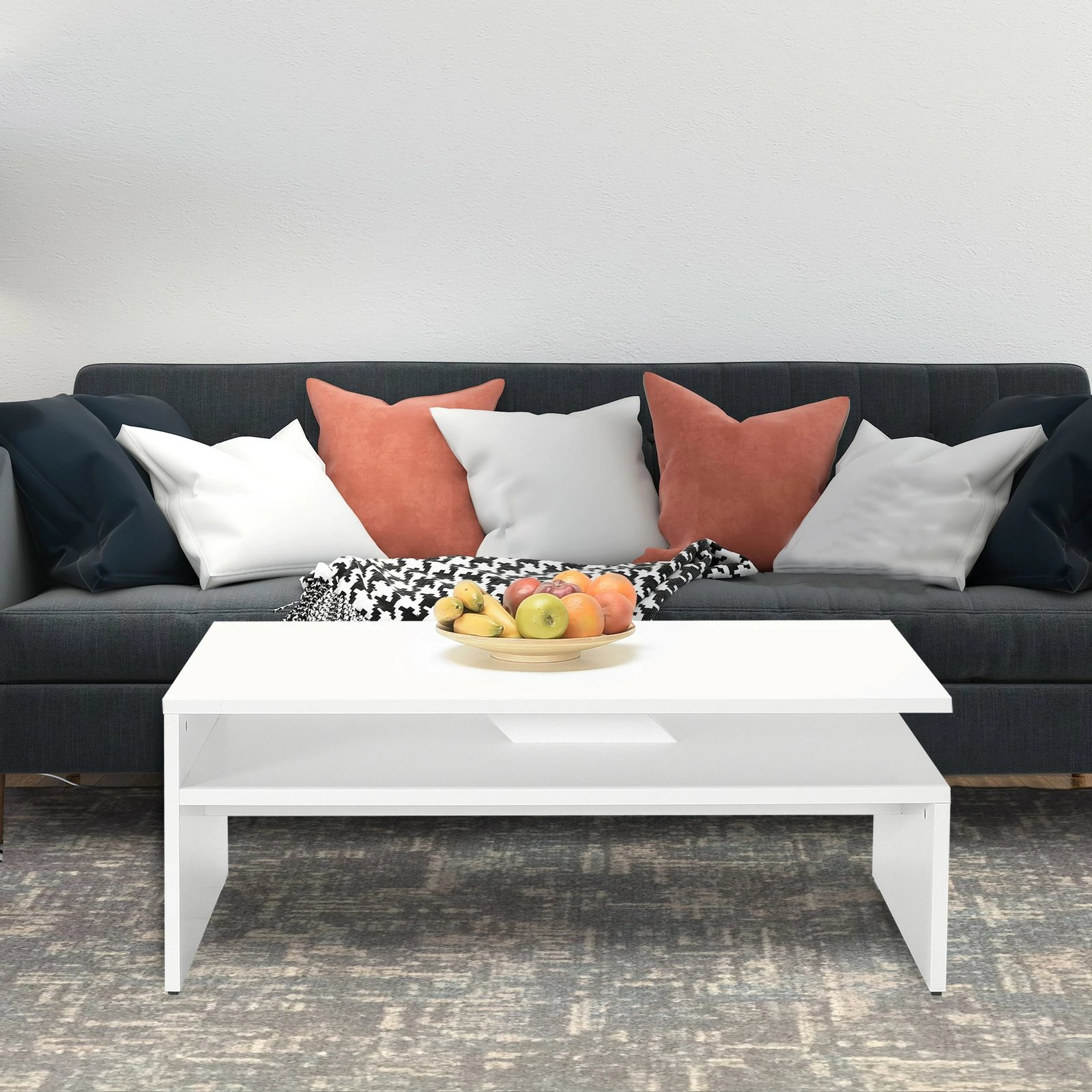 Tavolinë kafeje Hanah Home, Diamond White, Shp-645-Dd-1