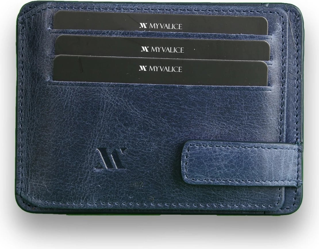 Portofol lëkure, ngjyrë kaltër, Zoozie Bags, 3543