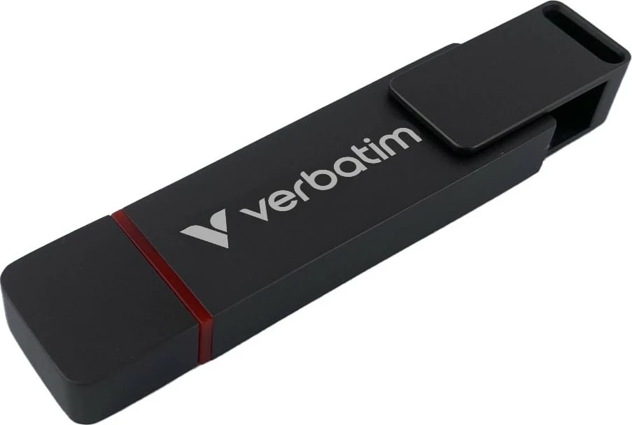 USB flash Verbatim Dual QuickStick 256GB, USB-A/USB-C, 3.2 Gen 1, gri