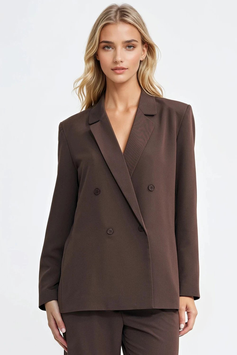 Blazer femra Nife 217571, kafe