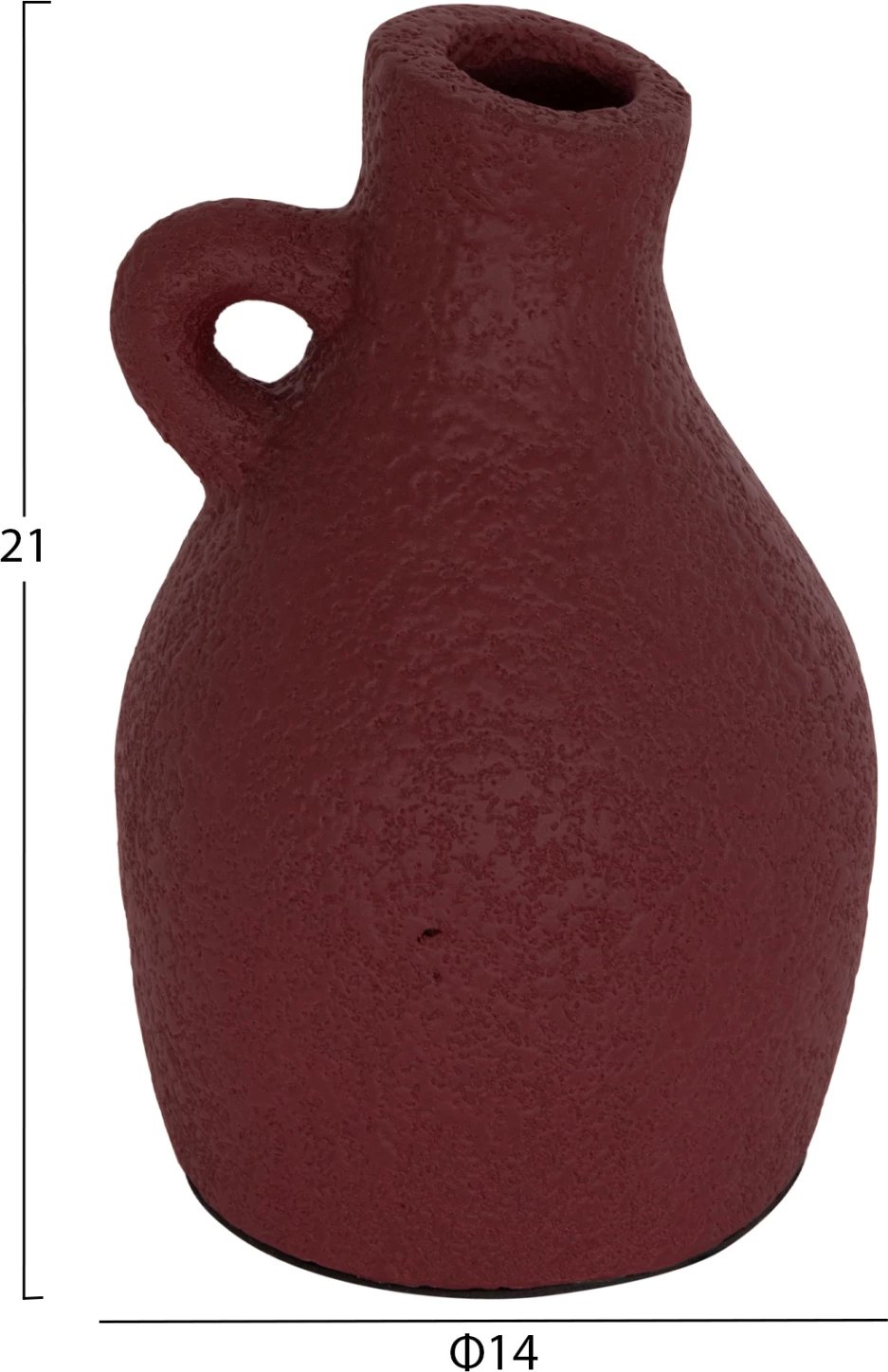 Vazo dekorative tavoline, terrakotë, ngjyrë e kuqe e errët, DECANT FH4667.06L, 14x21cm Vazo dekorative tavoline, terrakotë, ngjyrë e kuqe e errët, DECANT FH4667.06L, 14x21cm