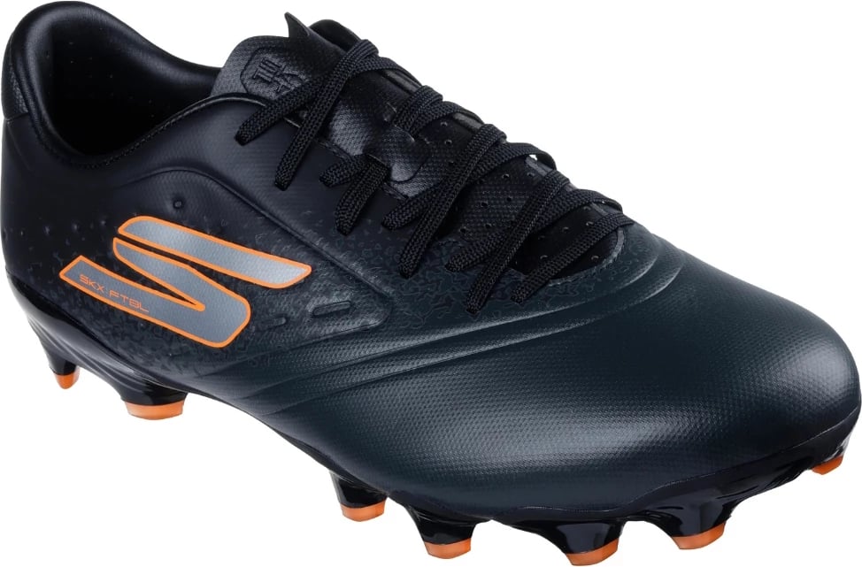 Atlete futbolli Skechers për meshkuj, të zeza-portokalli