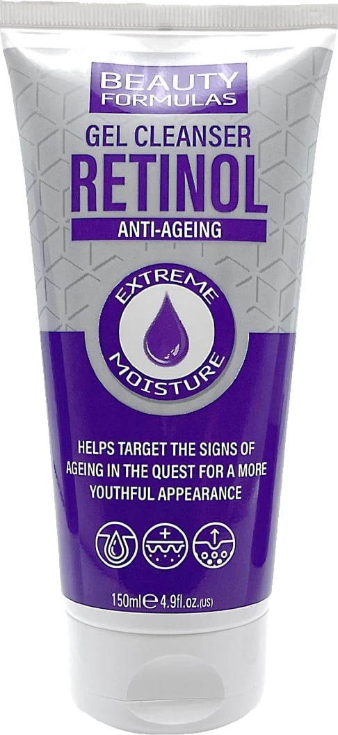 Xhel pastrues me retinol kundër plakjes Beauty Formulas, 150 ml