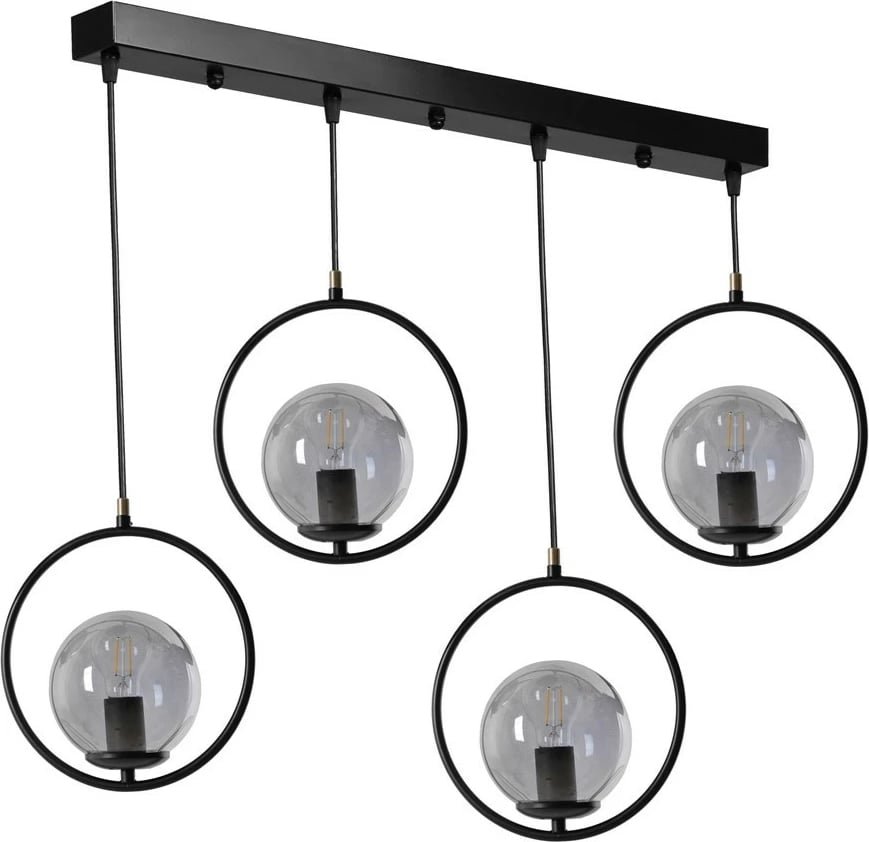 Llambë tavani industriale Opviq, ngjyrë e zezë, 8490-7