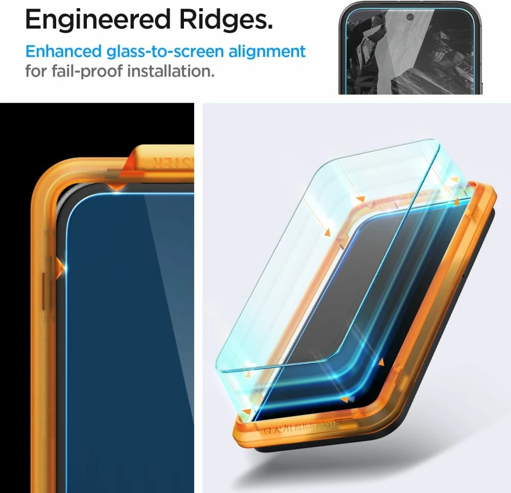 Mbrojtës ekrani xham i temperuar Spigen Glas.tR AlignMaster për Google Pixel 8A, 2 copë
