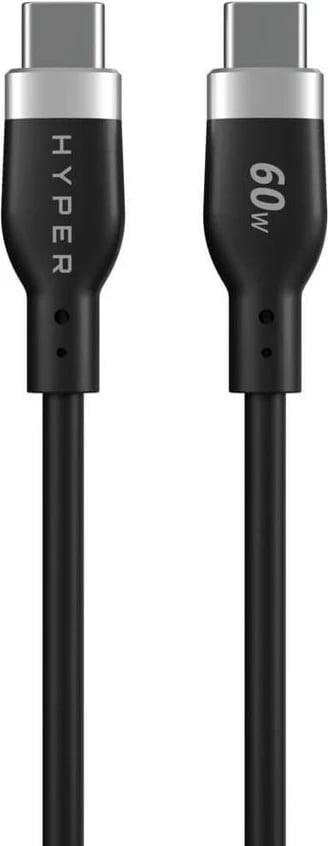 Kabllo USB-C Targus 1.5m, silikon, 60W, e zezë