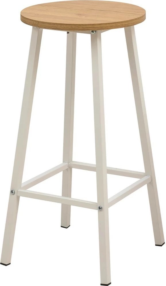 Set tavoline për bar me dy karrige, ngjyrë e bardhë, Hanah Home, Mola Set 100 - Karina