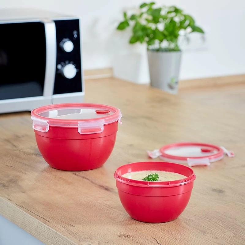 Enë mikrovale Emsa N1060600, plastike, e kuqe