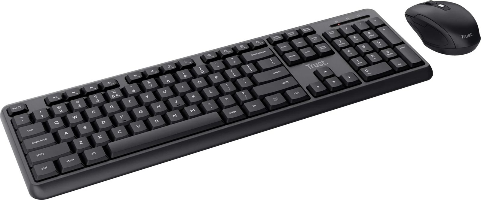 Set tastierë Trust TKM-350 me maus, wireless, RF, e zezë