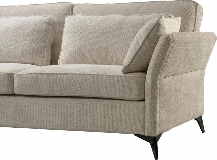 Kënd divani Parfait, këndi djathtë, ngjyrë bezhë Legacy 15, 307x185x92