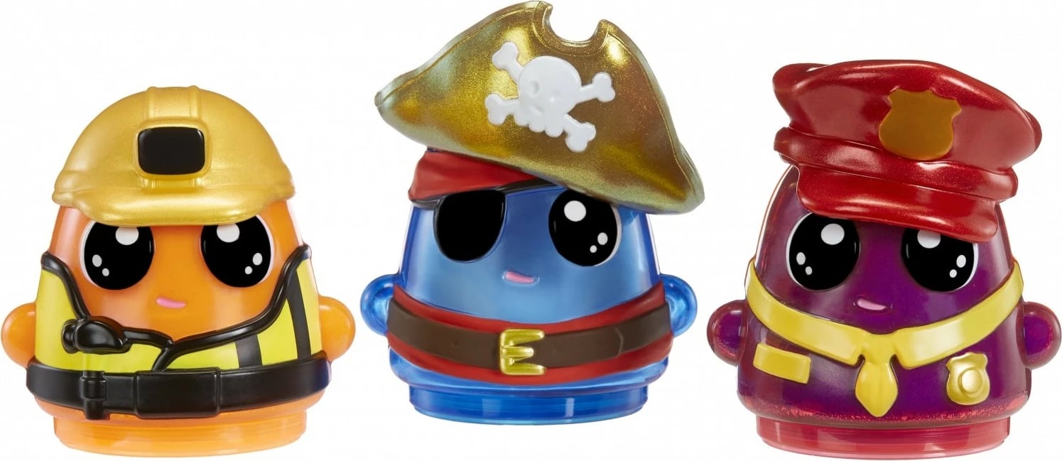 Set plastelinë, MGA DohKins Hero Pack 123026-EUC/23040, brumë që nuk thahet, me aromë, 2 ngjyra, kallëpe ndërtues/pirat/shef zjarri, set