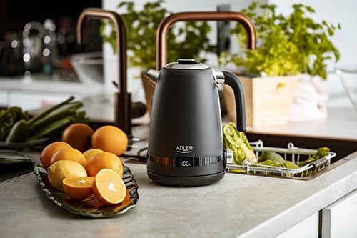 Çajnik elektrik Adler AD1295 1.7L rregullim temperature LCD inox 2200W i zi