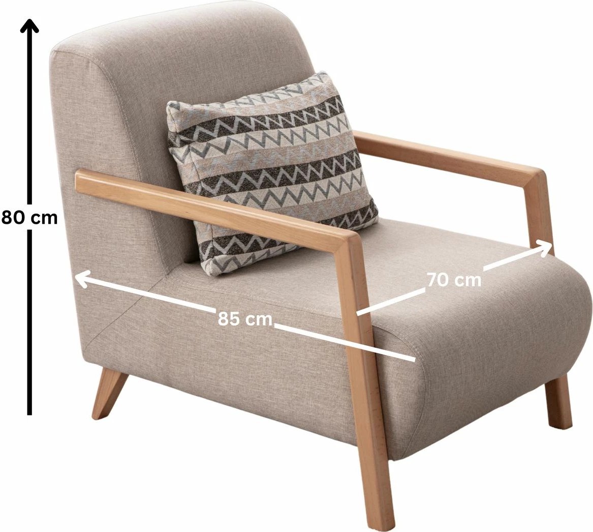 Karrige krahu, Atelier del Sofa, ngjyrë krem