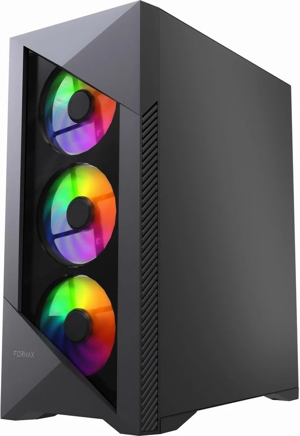 Kasë Gembird Fornax 900 CCC-FC-900ARGB, ATX, ARGB, e zezë