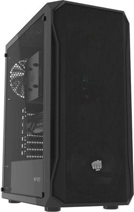 Kasë Natec Fury Shobo SH4F, Midi Tower, xham i temperuar, e zezë
