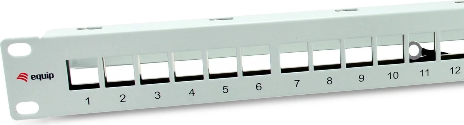 Panel Keystone EQUIP 769326, 24 porta, rack 1U, metal, gri