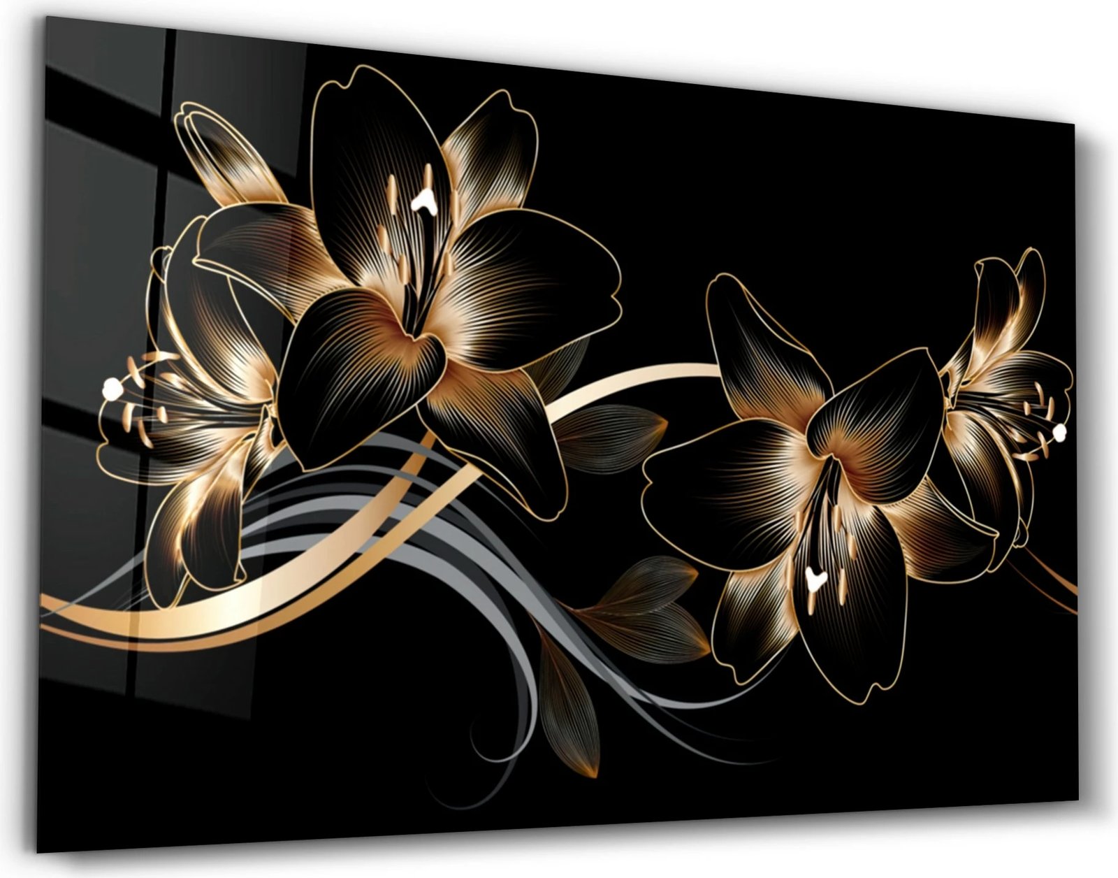 Pikturë dekorative prej xhami të temperuar, Wallity CAM-1077, 46x72cm