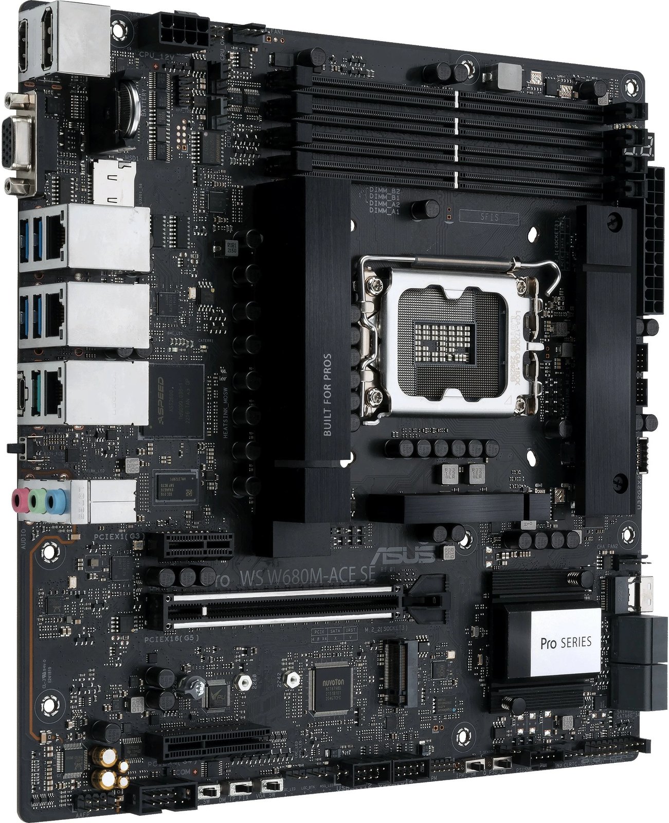 Pllakë amë ASUS PRO WS W680M-ACE SE, Intel, LGA 1700, DDR5-SDRAM, 192 GB