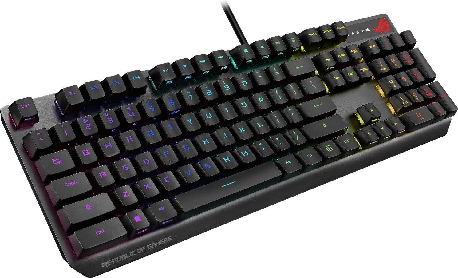 Tastierë Asus ROG Strix Scope RX, RGB, optiko-mekanike, e zezë