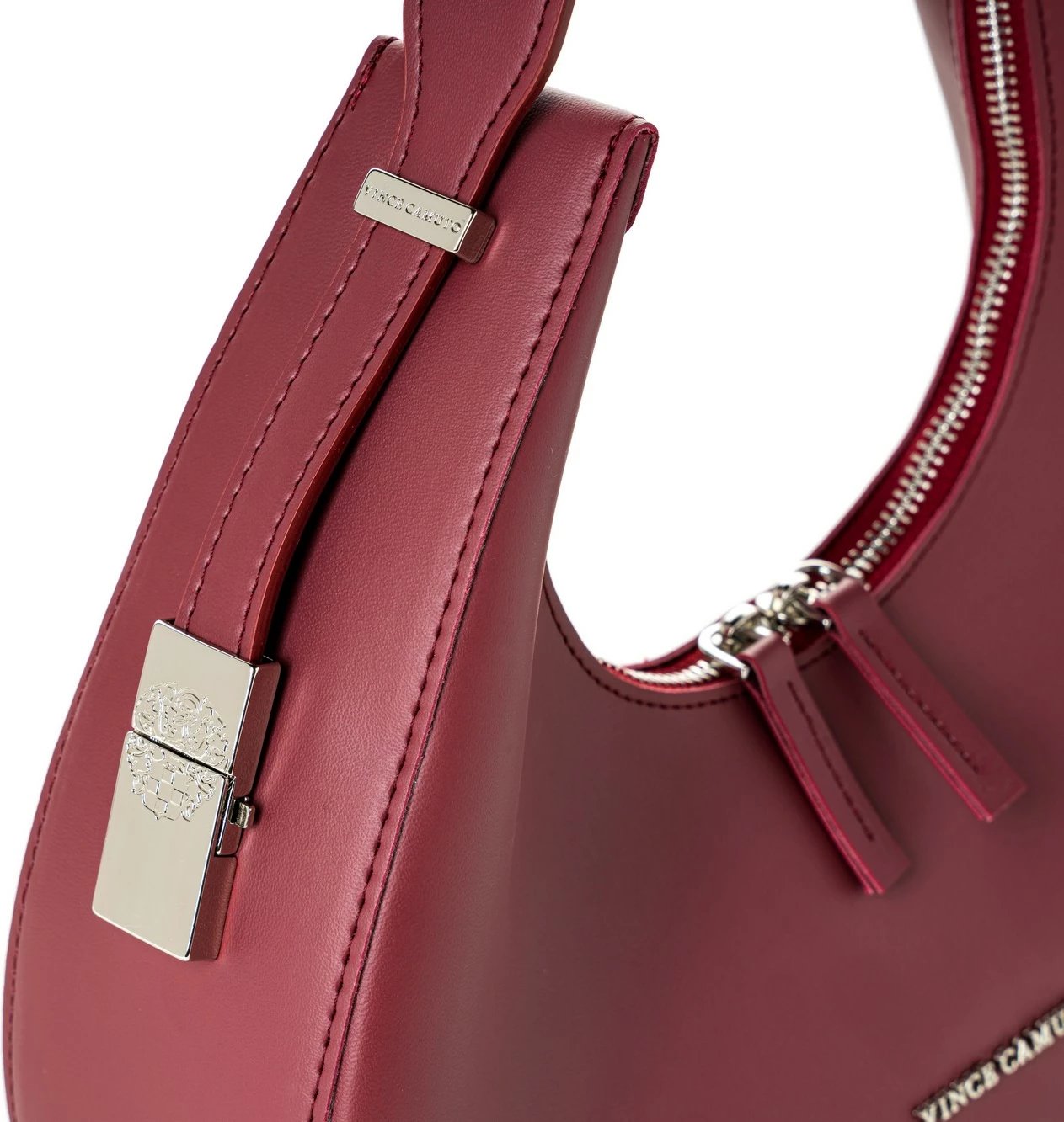 Çantë krahu ngjyrë e kuqe claret, Vince Camuto, Riviera