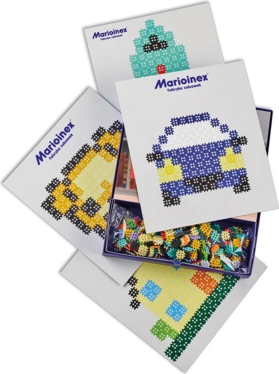 Set blloqesh ndërtimi Marioinex Micro Waffle, 517 elemente, shumëngjyrëshe