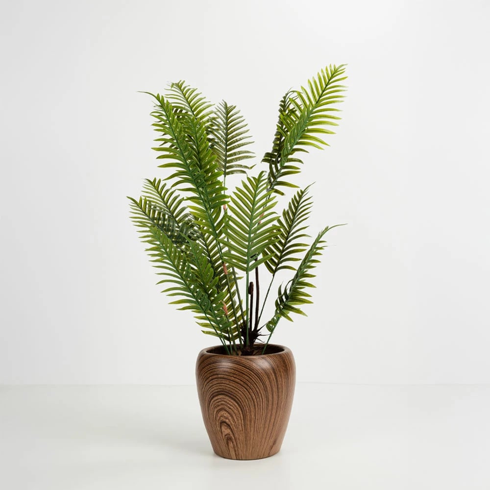 Set vazo BOIS, 3 copë, qeramike, ngjyrë kafe, 42x42x35cm