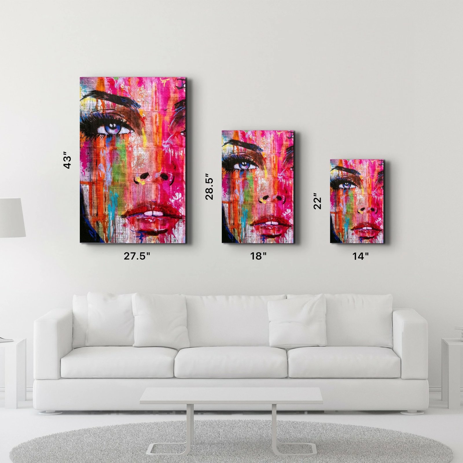 Pikturë dekorative prej xhami të temperuar, shumëngjyrëshe, CAM-3092, 46x72cm