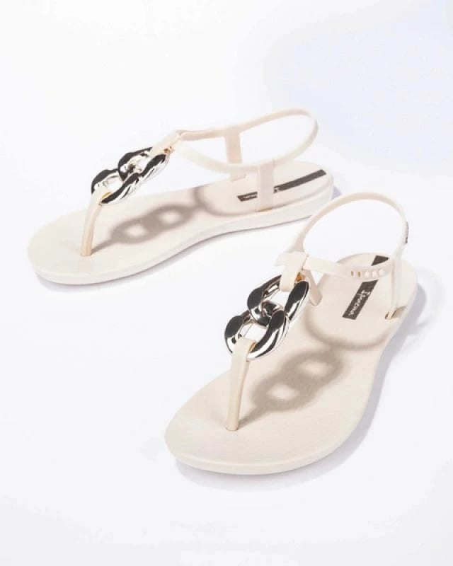Sandale flip-flop për femra Ipanema, bezhë