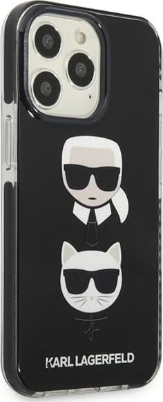 Mbështjellës Karl Lagerfeld KLHCP13XTPE2TK për iPhone 13 Pro Max 6.7", i zi