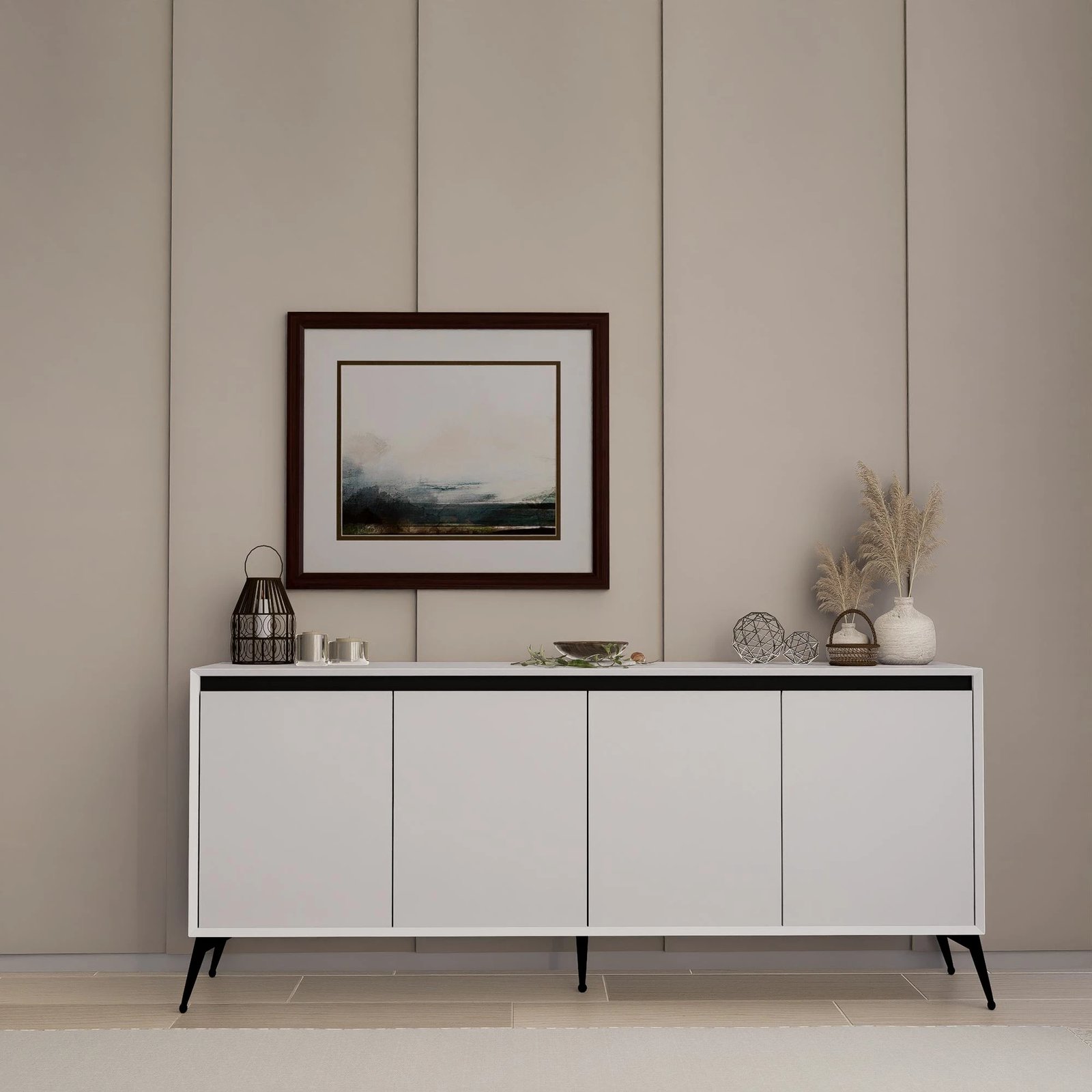 Konsolë Skye Decor, Helen 1600-60, e bardhë