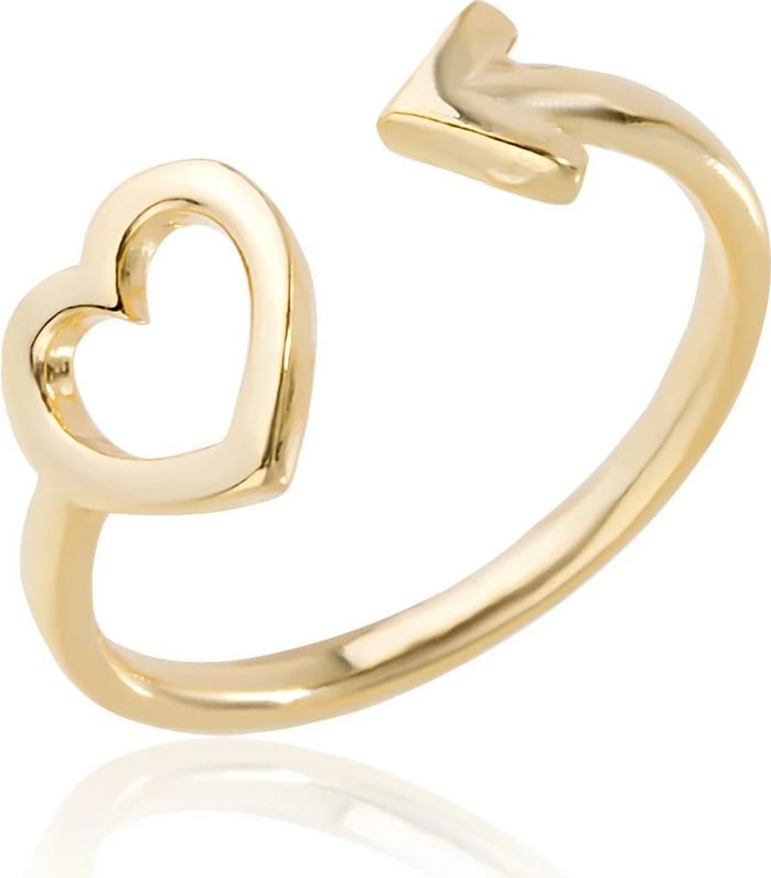 Unazë argjendi e artë, model zemër, Jumeon, AEYZ2045